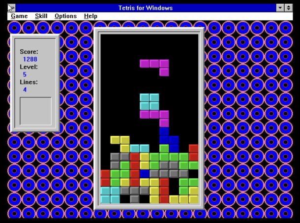 Классический Microsoft Tetris для Windows 3.11 прямо в браузере