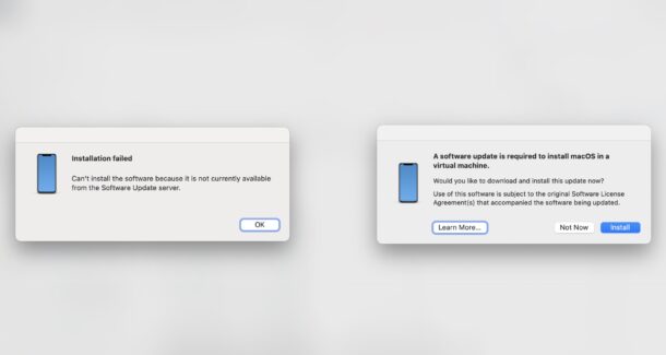 Как исправить ошибку «требуется обновление ПО» при установке macOS Tahoe Beta в виртуальную машину