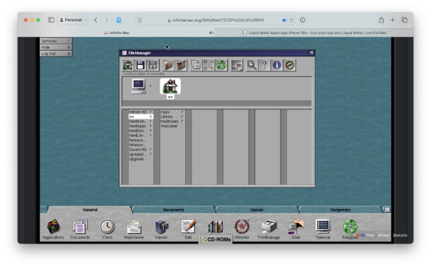 Запускаем классическую MacOS и NeXTSTEP прямо в браузере