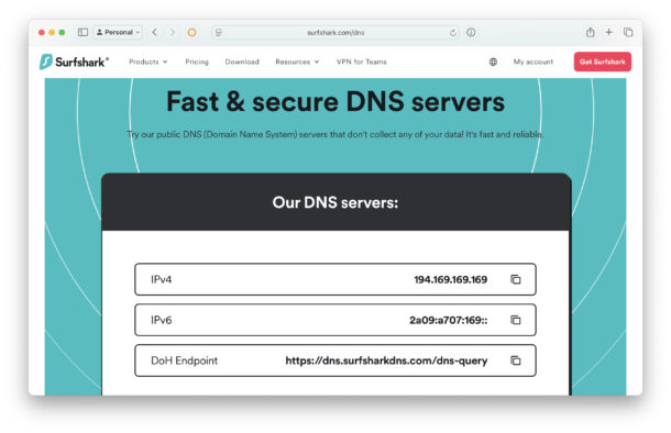 Как использовать Surfshark DNS на Mac, iPhone и iPad