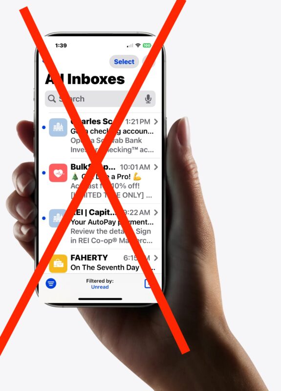 Как убрать огромные иконки отправителей в Почте на iPhone в iOS 18
