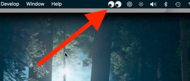 Заставьте глазки в строке меню Mac следить за курсором