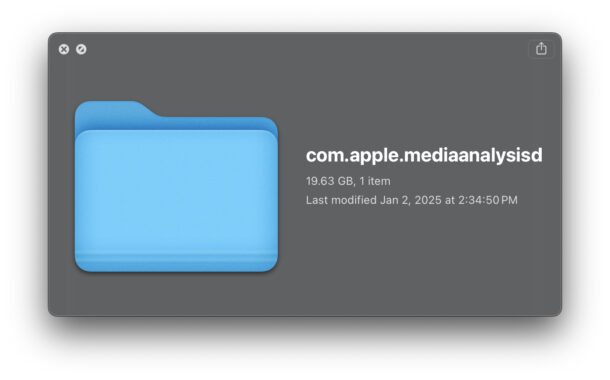 Кэш com.apple.mediaanalysisd съедает место на Mac? Вот решение
