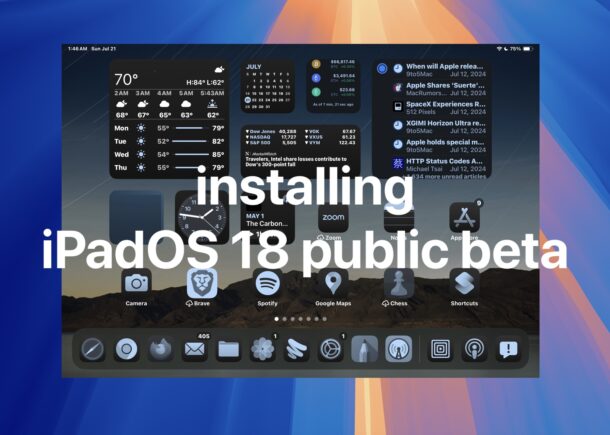 Как установить iPadOS 18 Public Beta