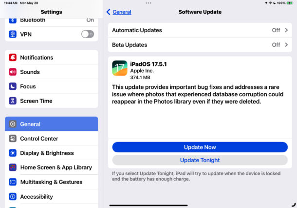 iOS 17.5.1 & iPadOS 17.5.1 Update Released to Fix Reappearing Deleted Photos Bug
