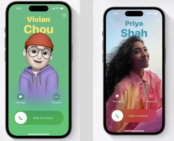 Как сделать постер контакта на iPhone