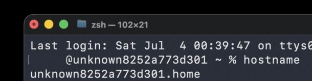 Исправляем странный промпт @unknown в терминале MacOS