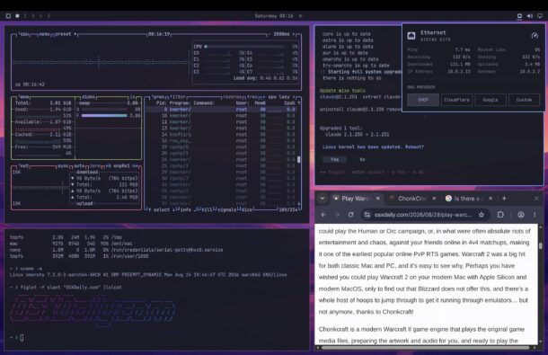 Как попробовать Omarchy Linux на Mac, не устанавливая Linux
