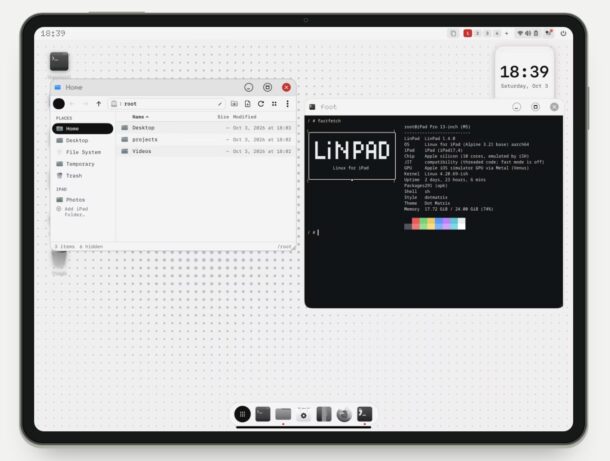 Запускаем Linux на iPad с помощью LinPad